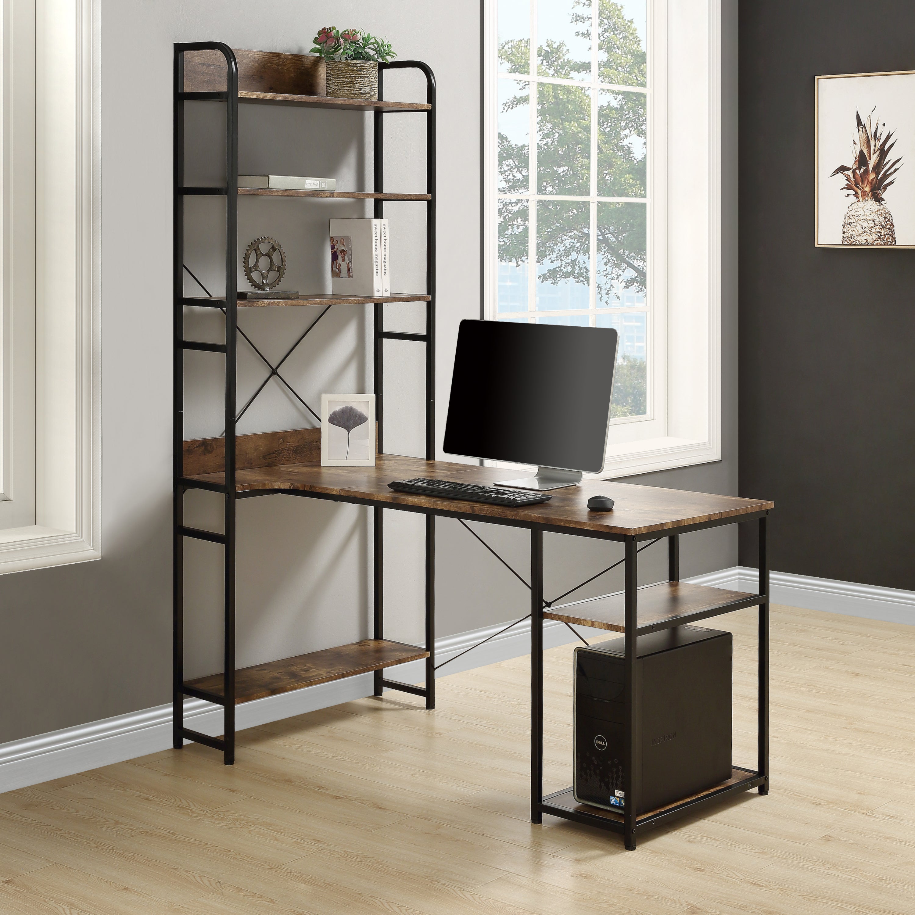 Home Office Computer Desk (Brown)
