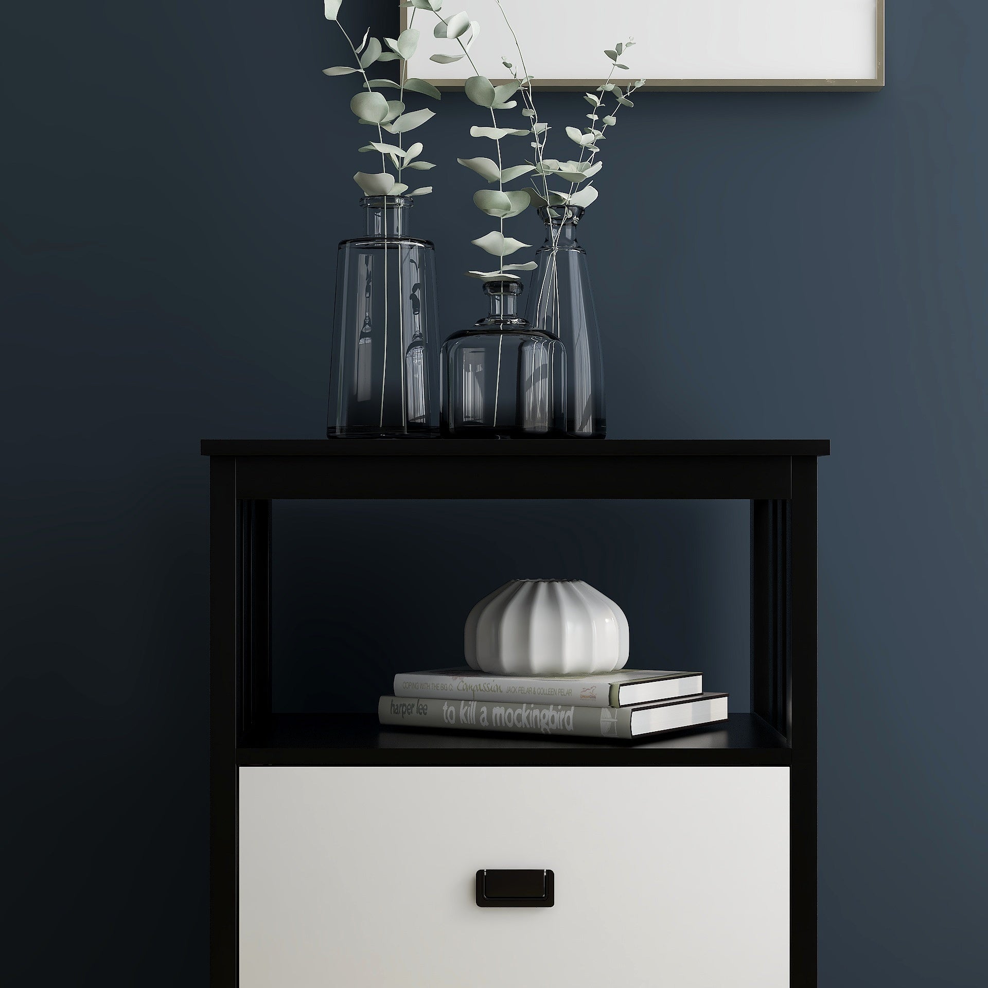 Horizontal File Cabinet (Black)