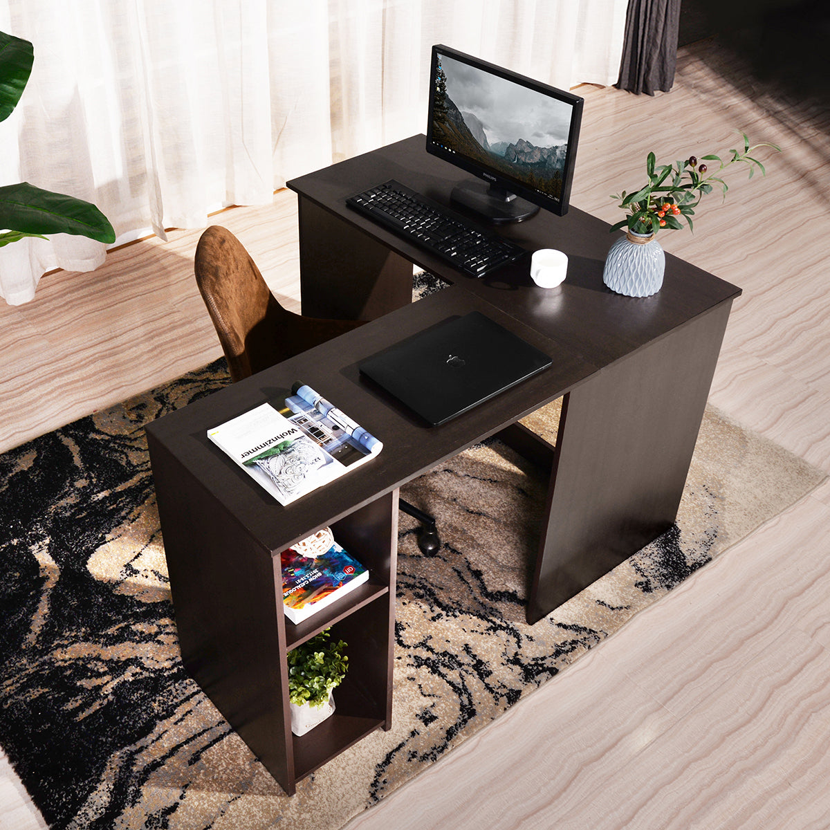 L shaped Home Desk