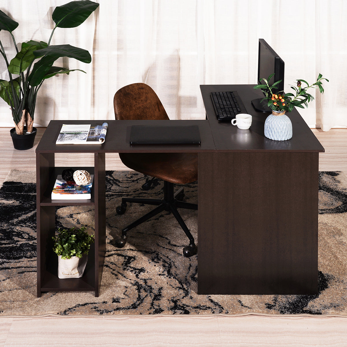 L shaped Home Desk