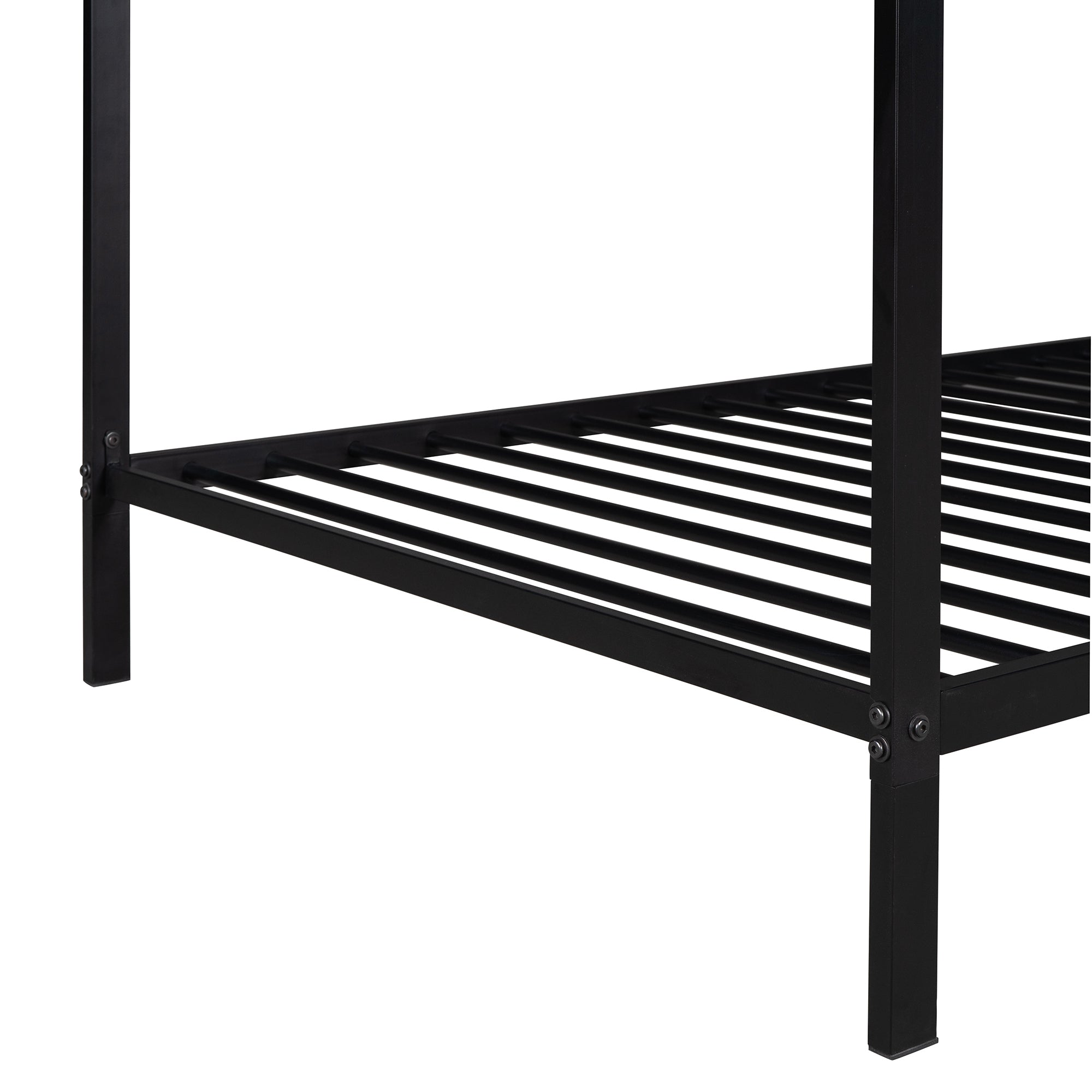 House Bed Frame Twin Size (Black)