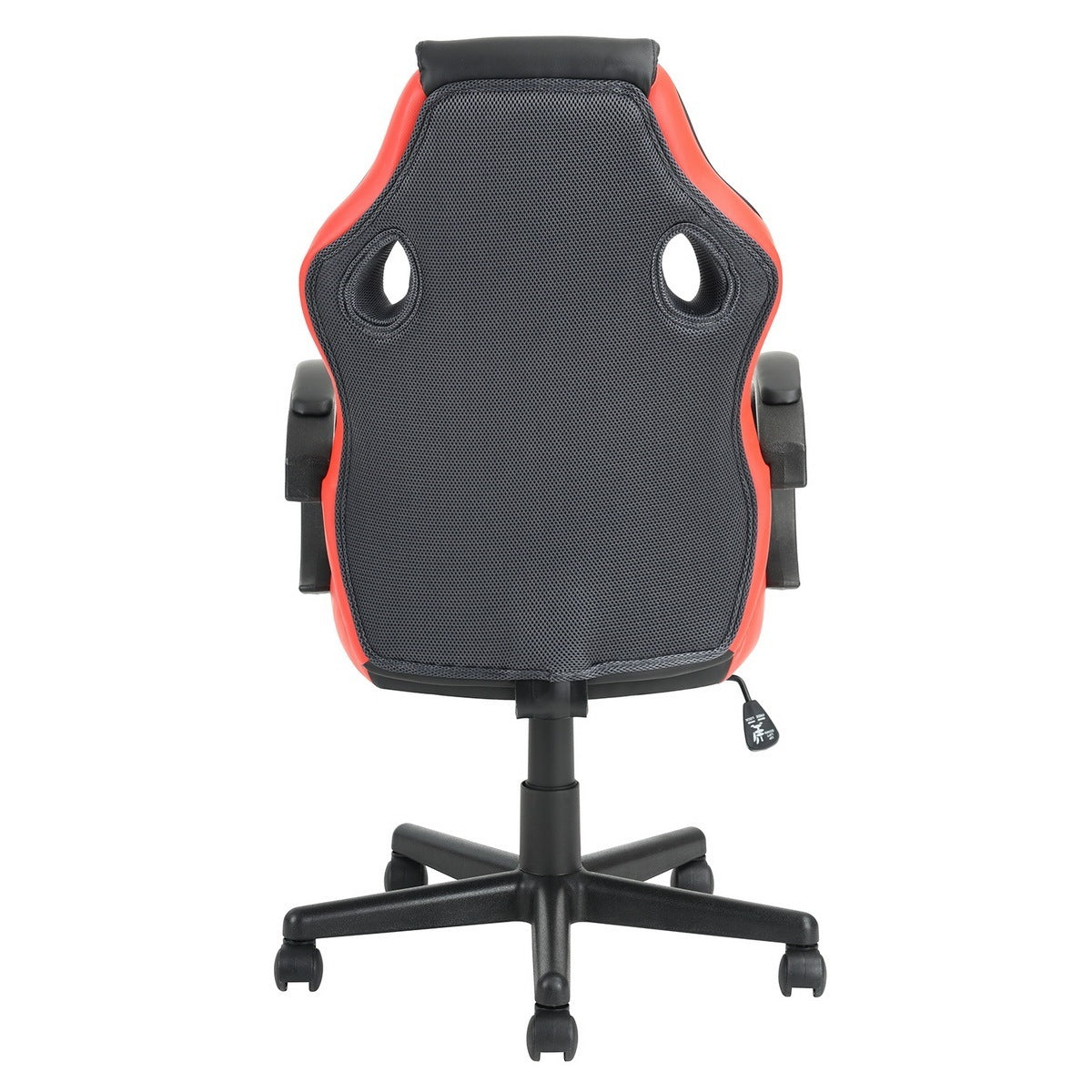 Gaming Office Chair with Fabric Adjustable Swivel (Red)