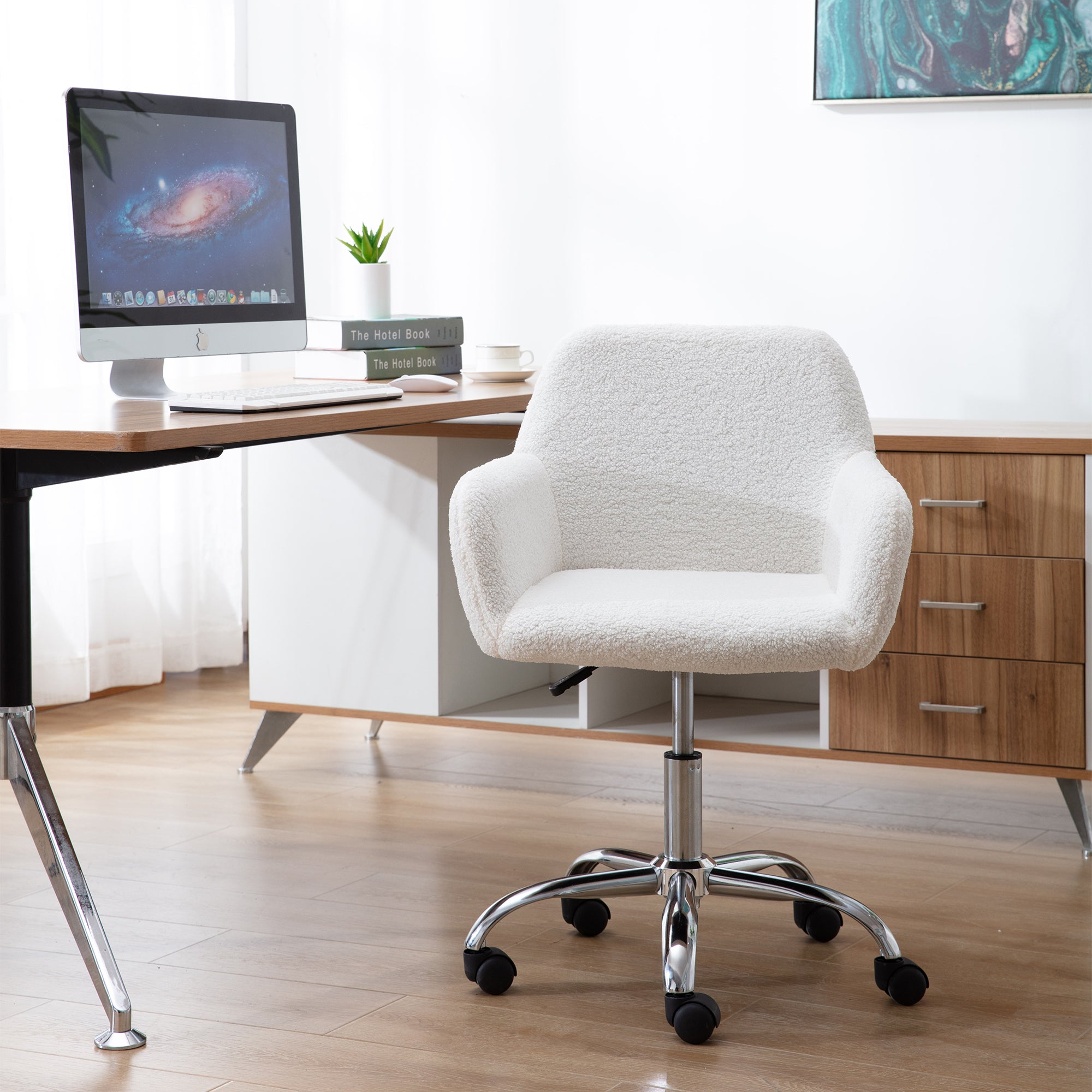 Faux Fur Home Office Chair