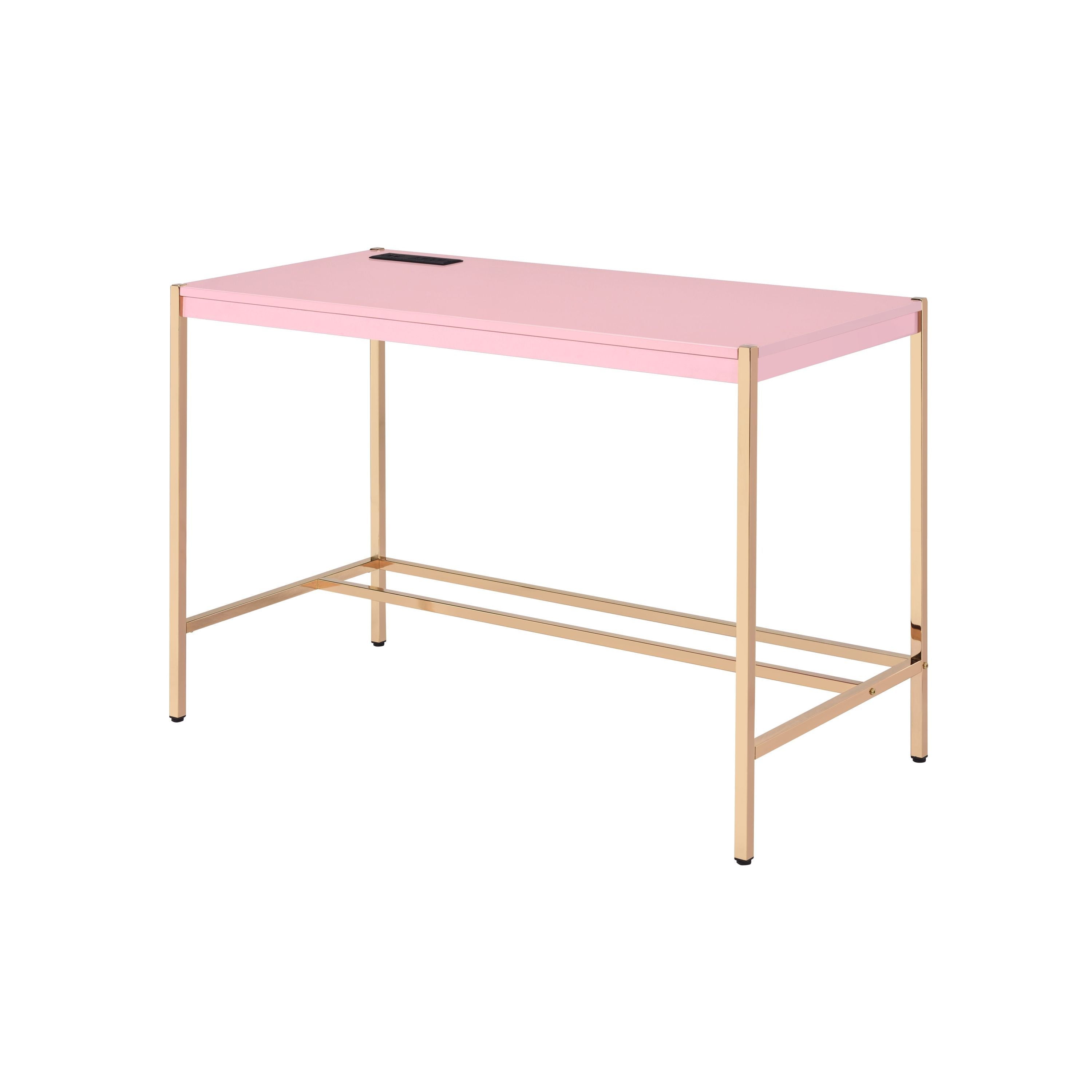 ACME Midriaks Writing Desk with USB Port (Pink)