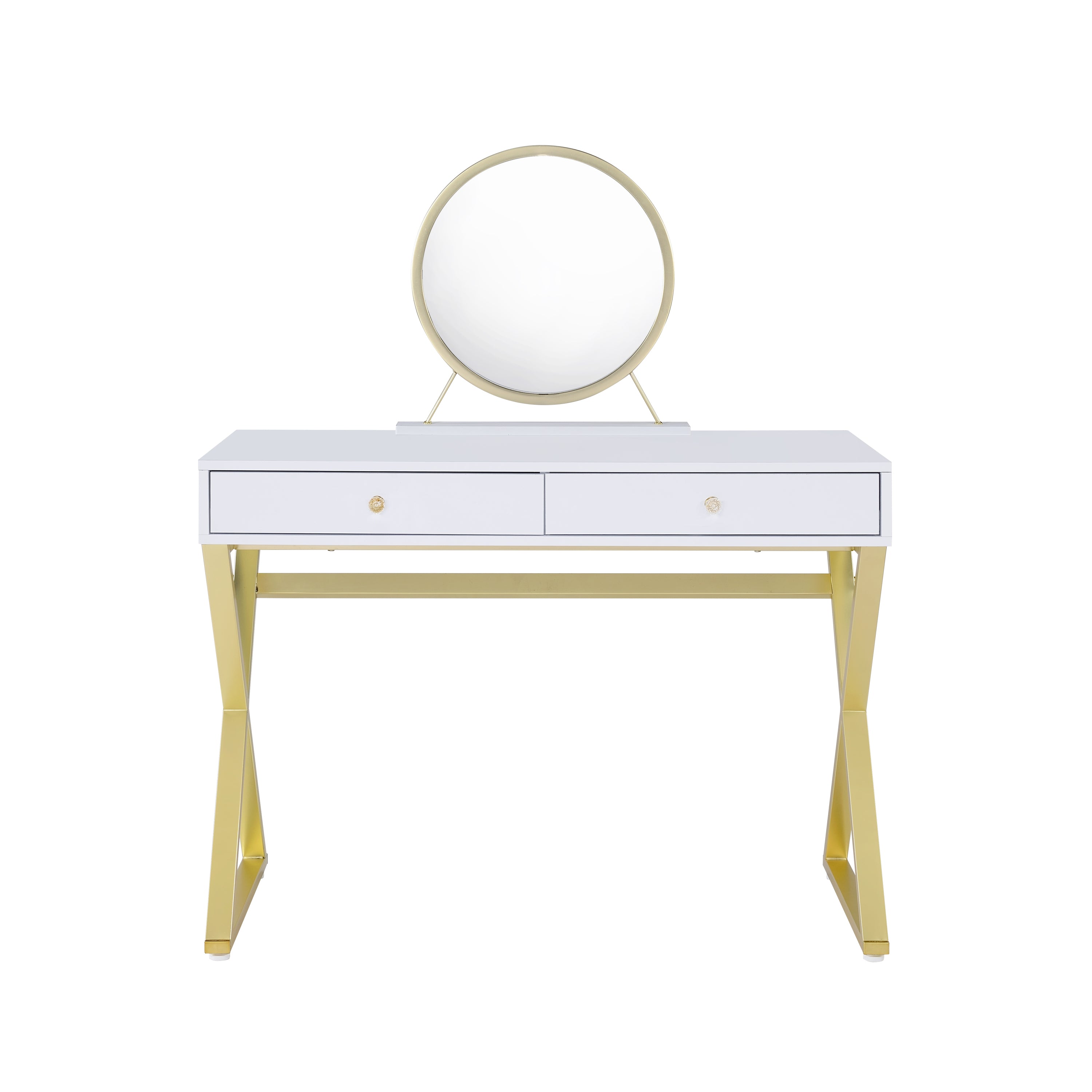 ACME Coleen Vanity Desk w/Mirror (White)