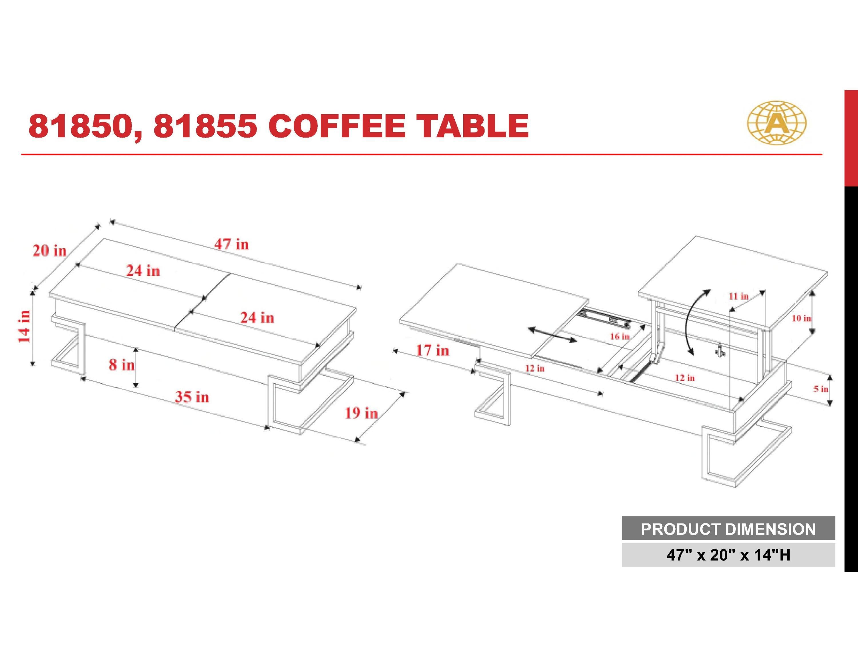 ACME Calnan Coffee Table (White)