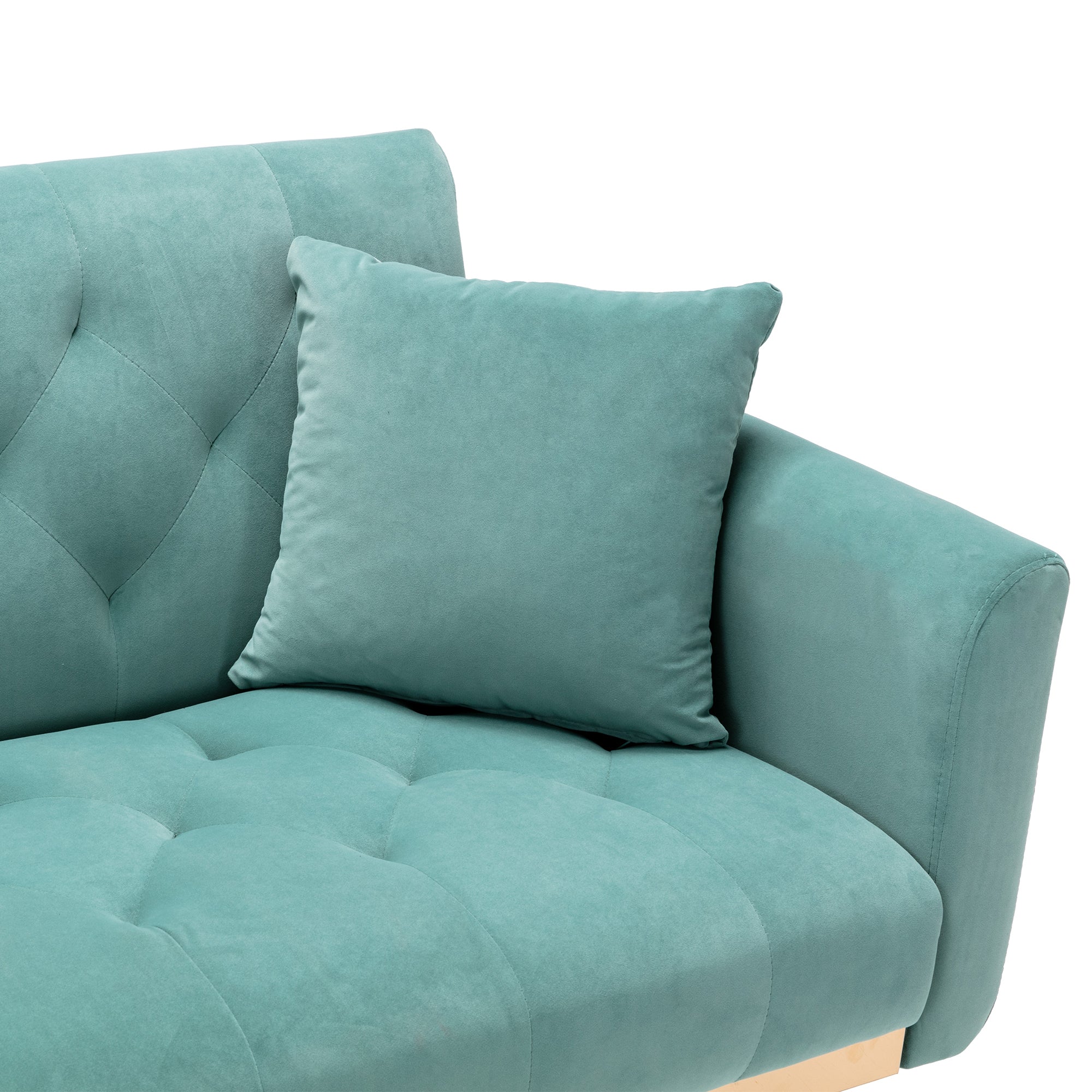 COOLMORE  Velvet  Sofa (Light Blue)