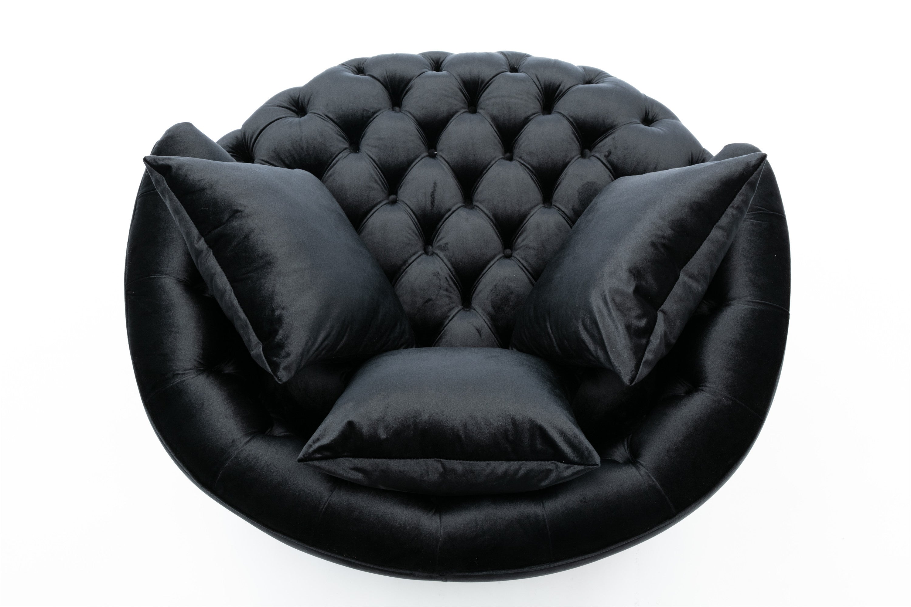 Coolmore Modern Akili Bucket Chair (Black)