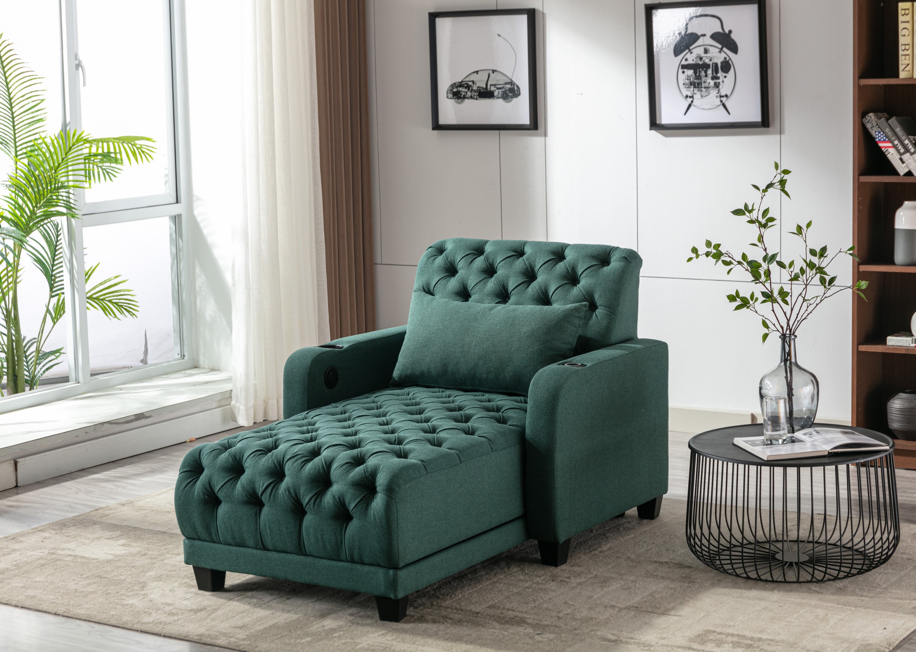 COOLMORE  Living Room Leisure Sofa /Barry sofa (Green)