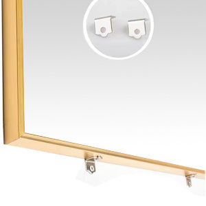 Full Length Mirror Hanging Standing or Leaning (Gold)