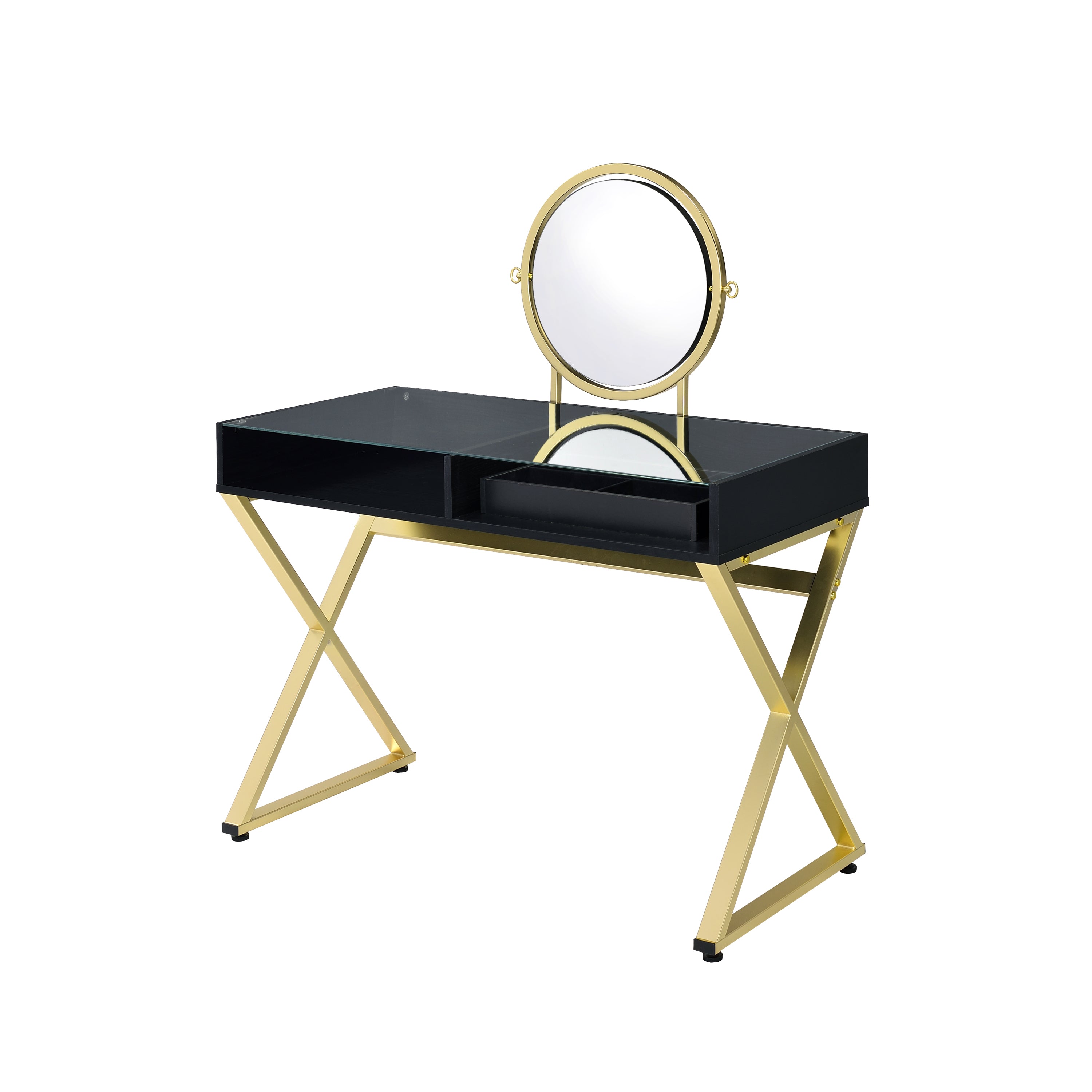 ACME Coleen Vanity Desk w/Mirror (Black)