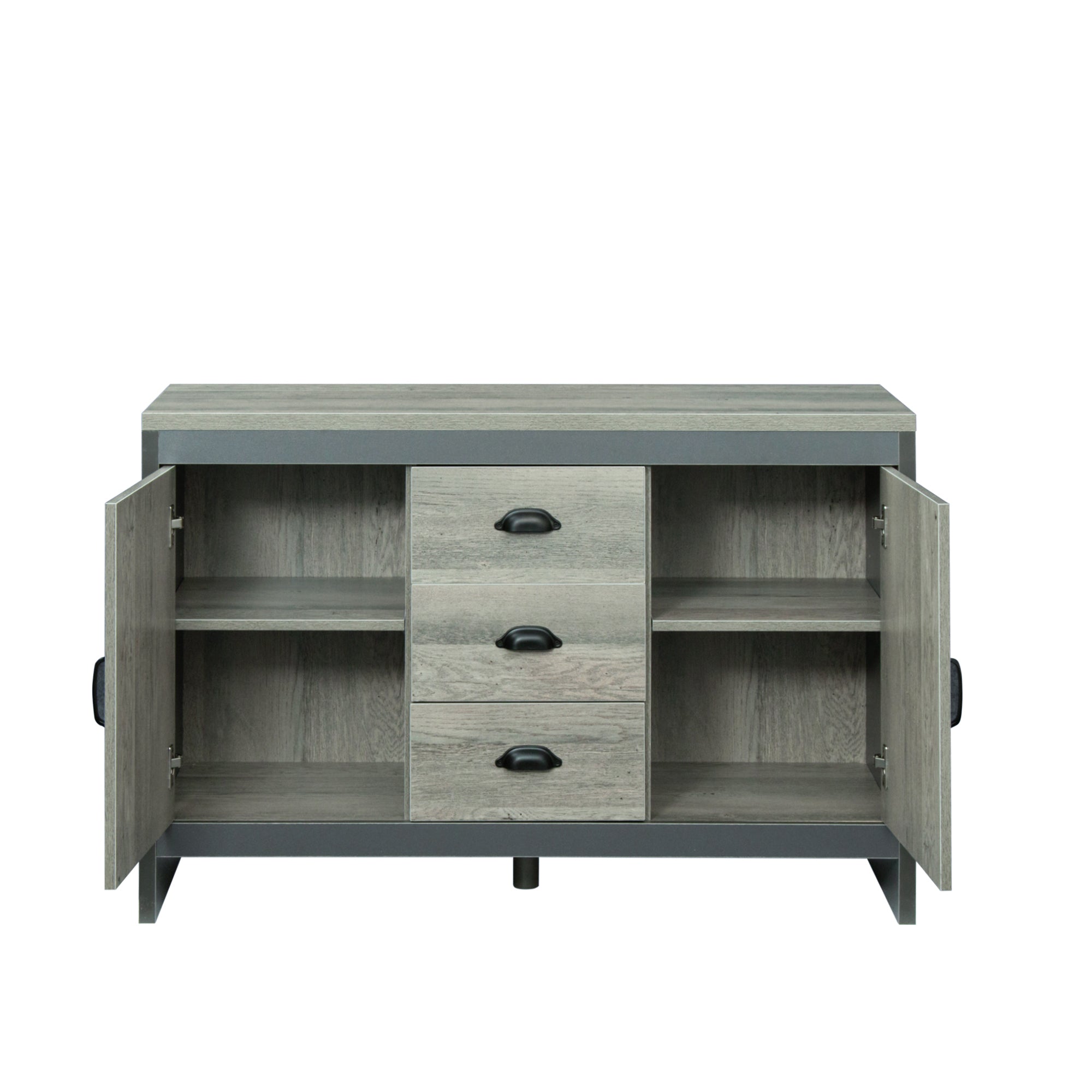 Double Door side Cabinet with Drawers