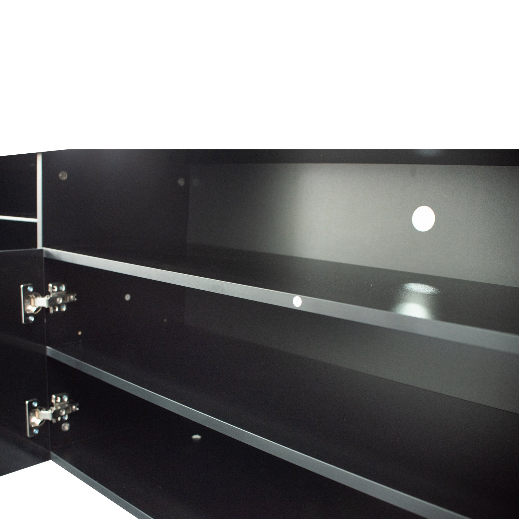 Modern TV Cabinet with LED (Black)