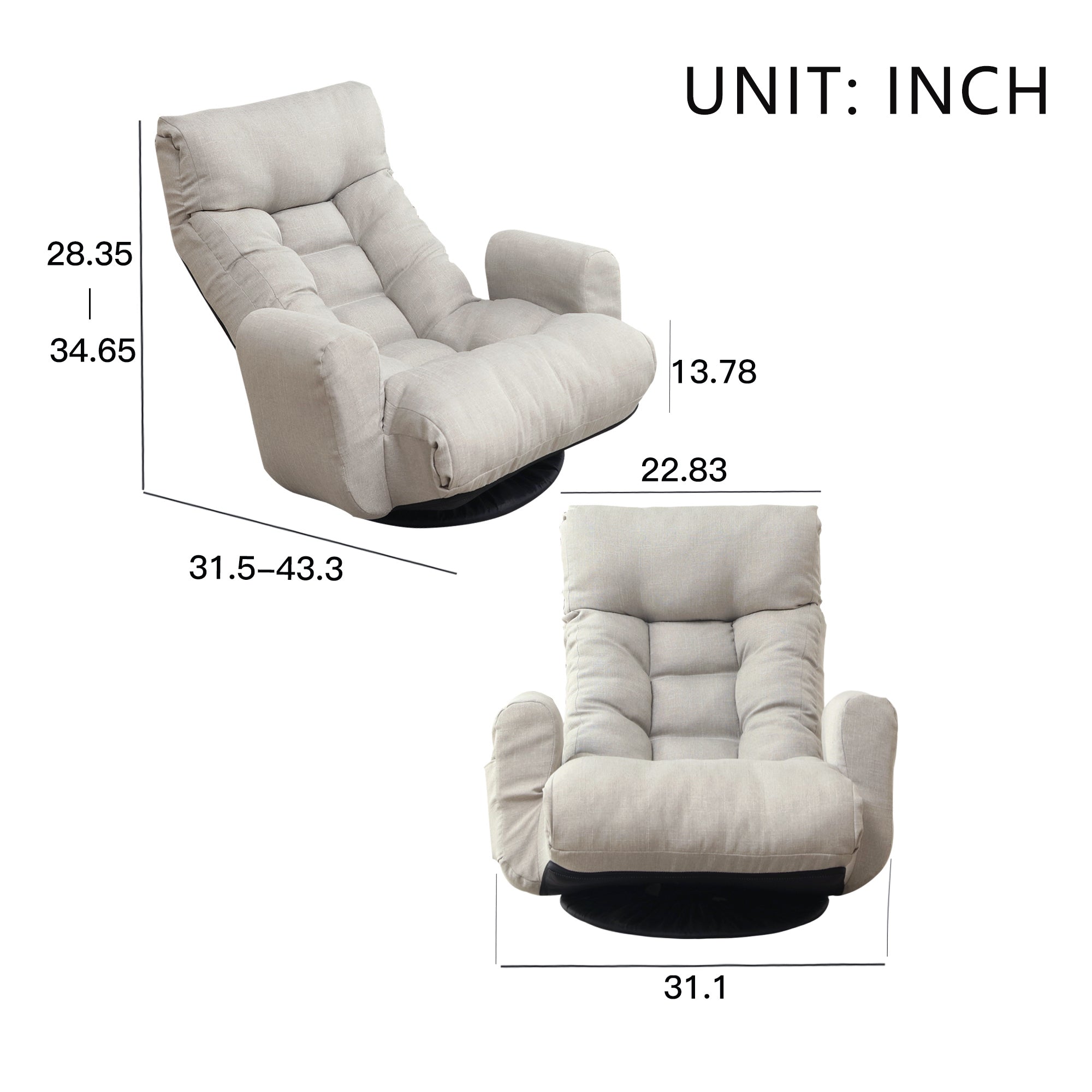 360 Degree Rotatable Sofa Chair