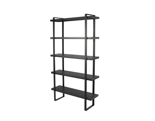 5-layer Metal Shelf-Bookshelf (Black)