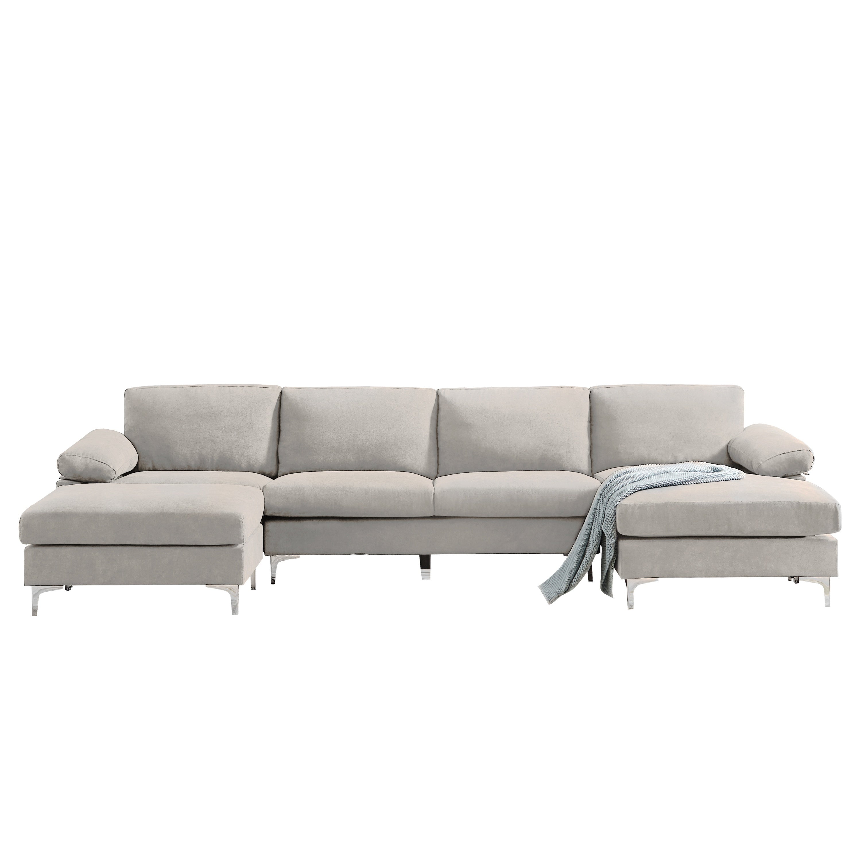RELAX LOUNGE Convertible Modular Sofa (Gray)