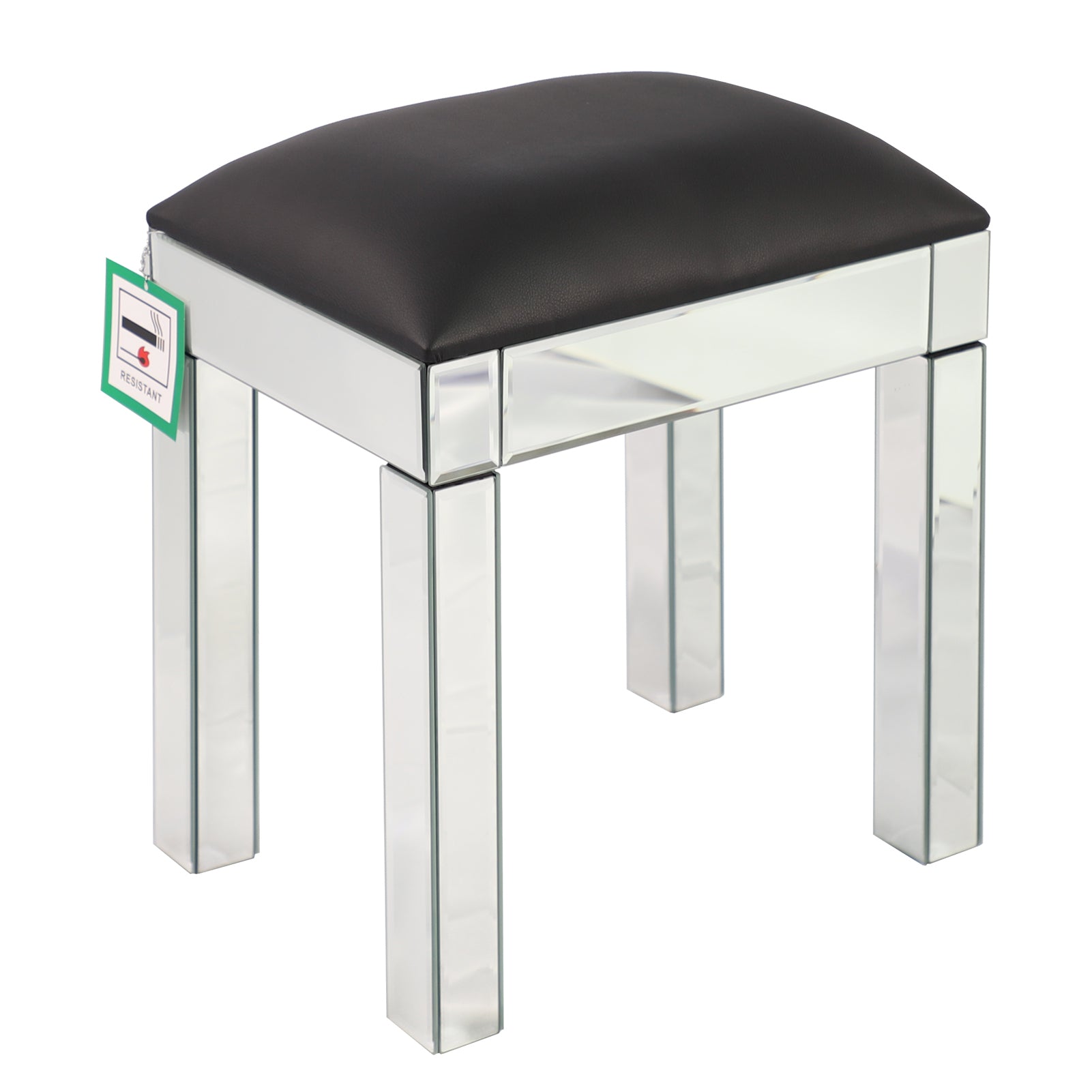 Mirrored Vanity Table Set    1 x Desk & 1 x Stool