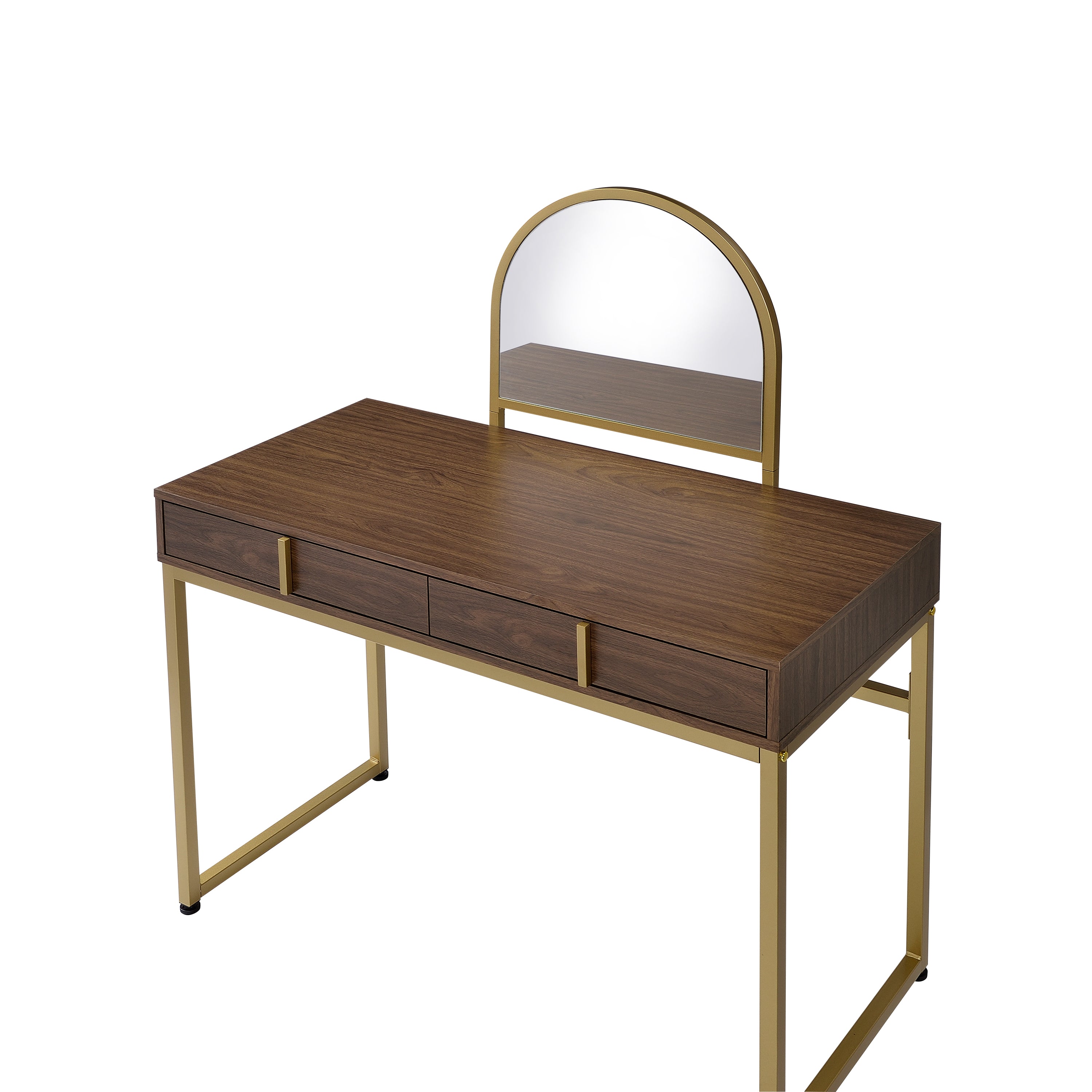 ACME Coleen Vanity Desk w/Mirror in (Walnut)