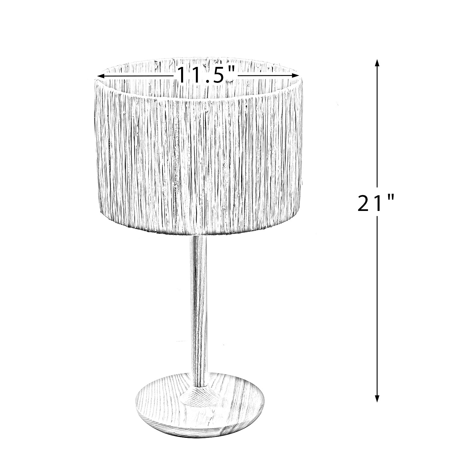 Thebae Solid Wood 21.3" Desk Lamp