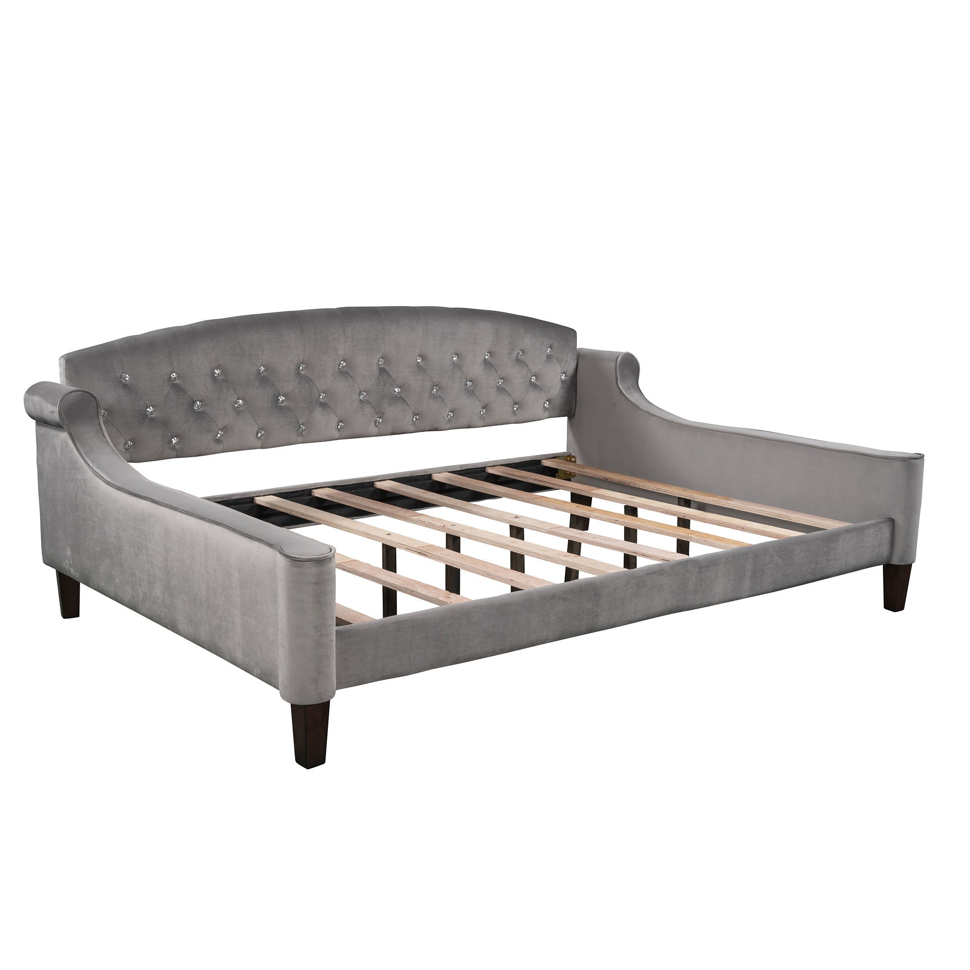Full size Tufted Button Daybed (Gray)