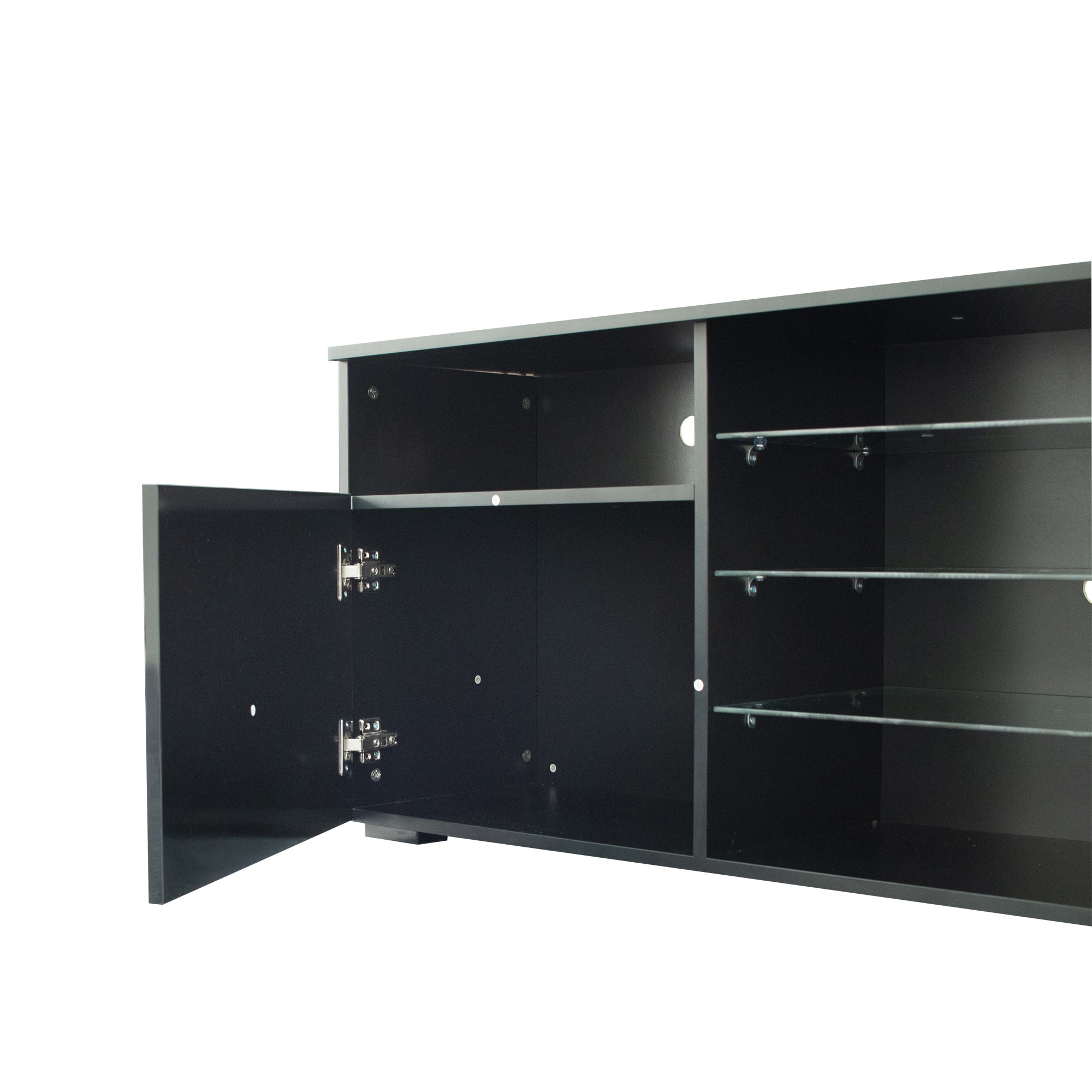 Modern TV Cabinet with LED (Black)