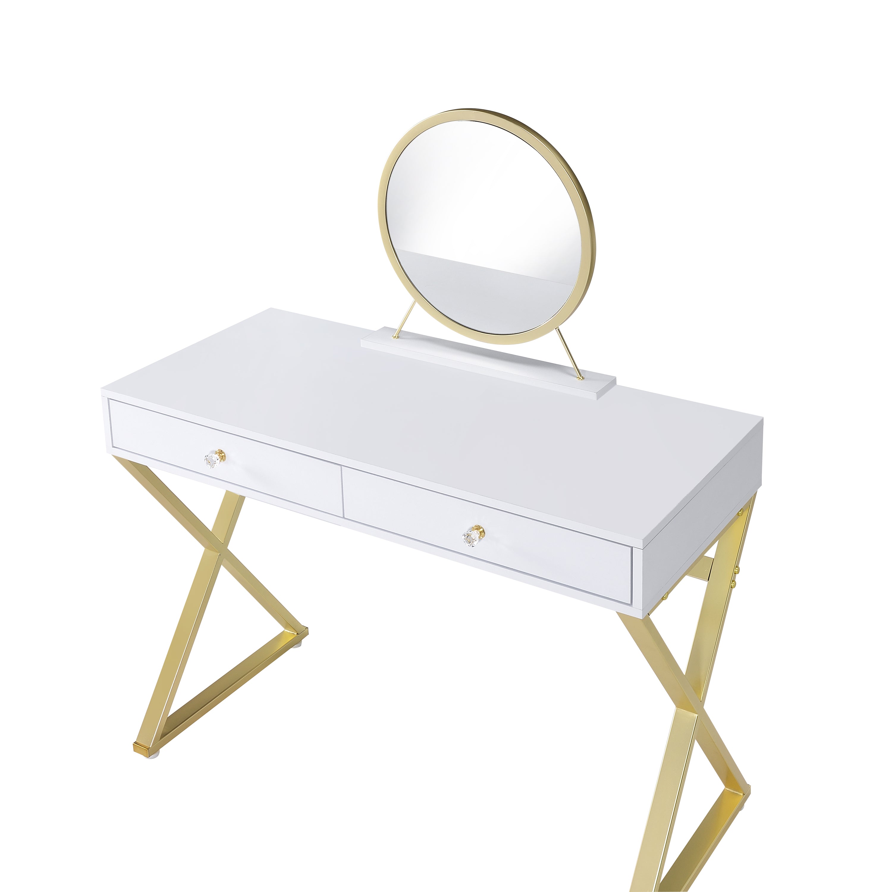 ACME Coleen Vanity Desk w/Mirror (White)