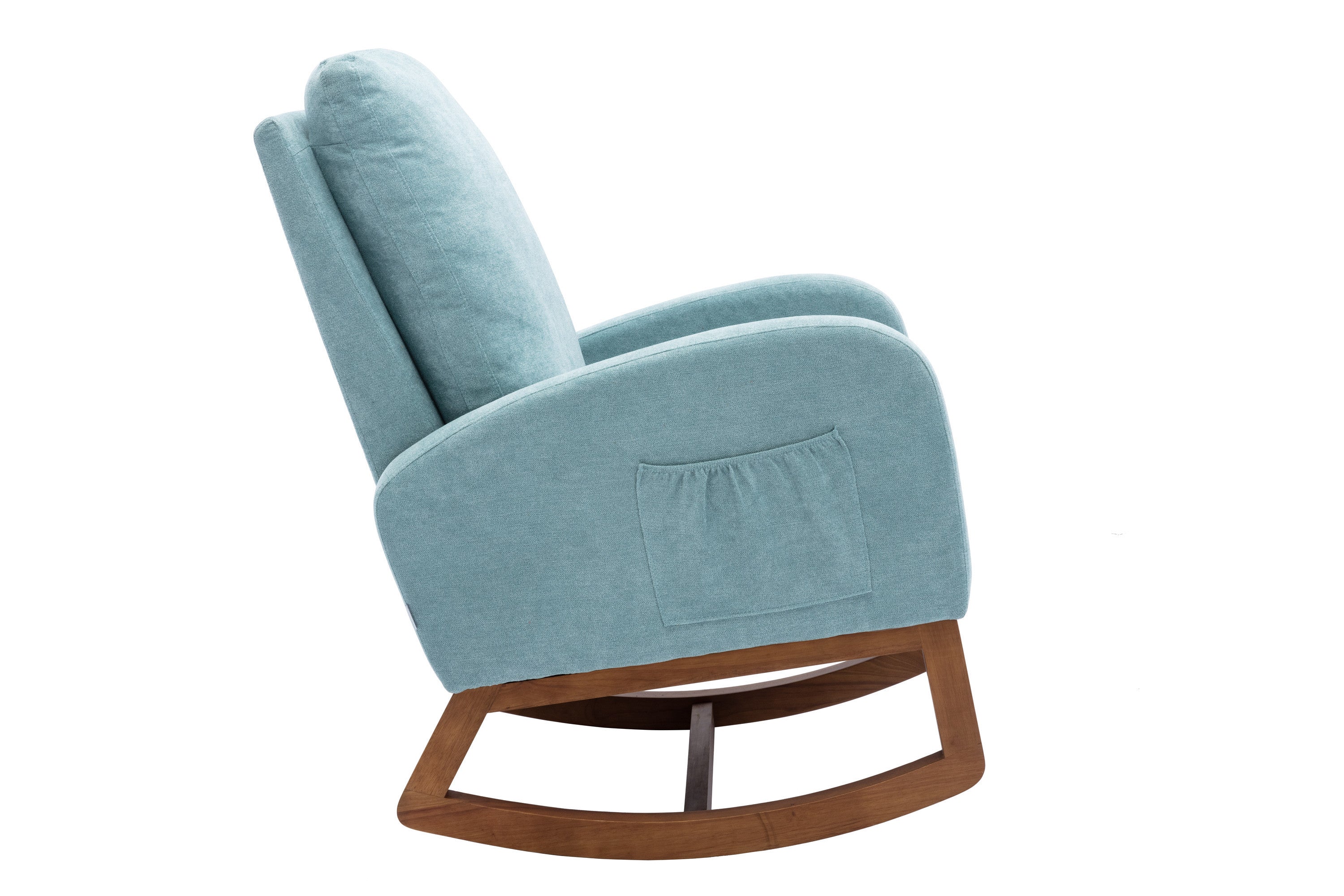 COOLMORE Comfort Rocking Chair (Light Blue)