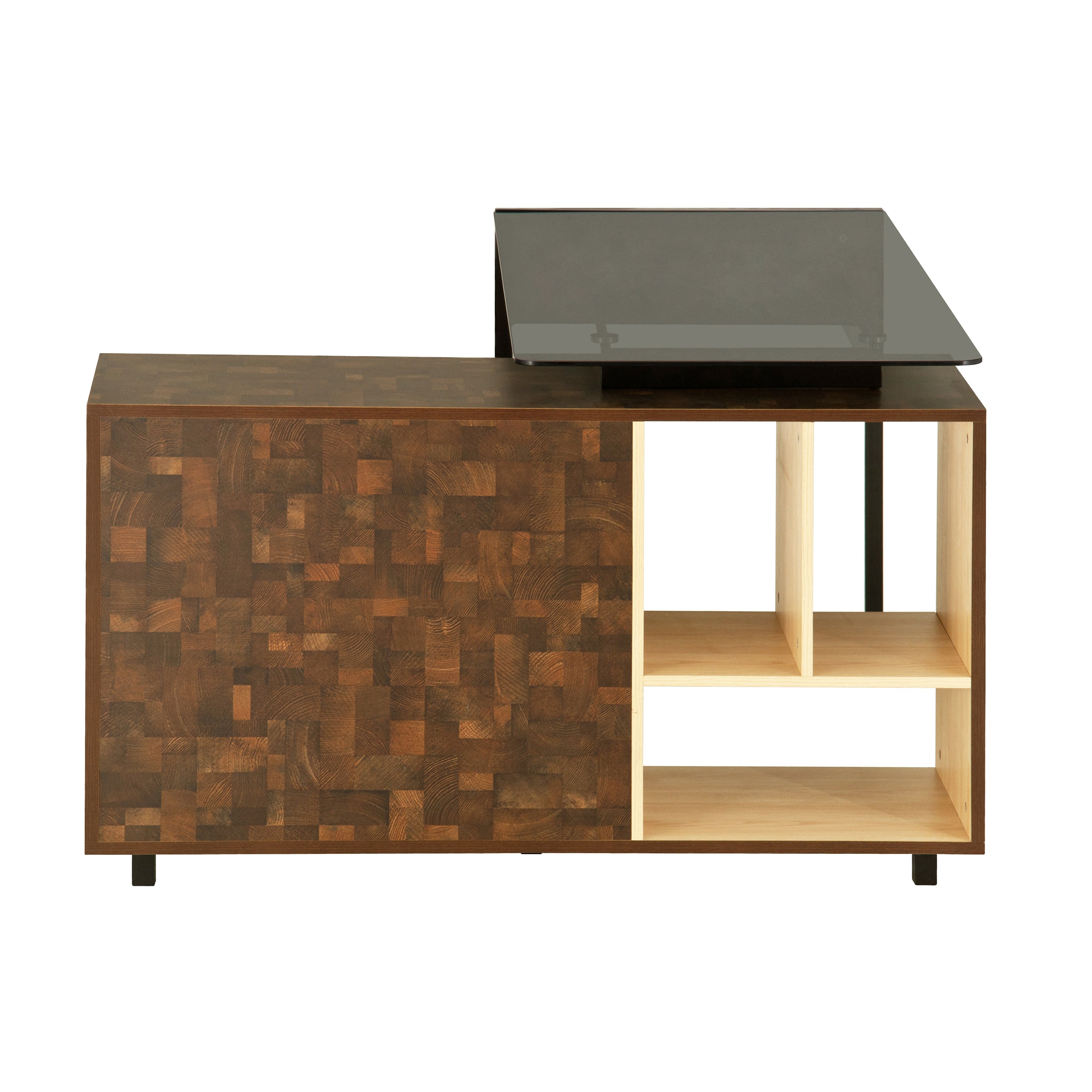 Techni Mobili L-Shaped Corner Desk (Oak)