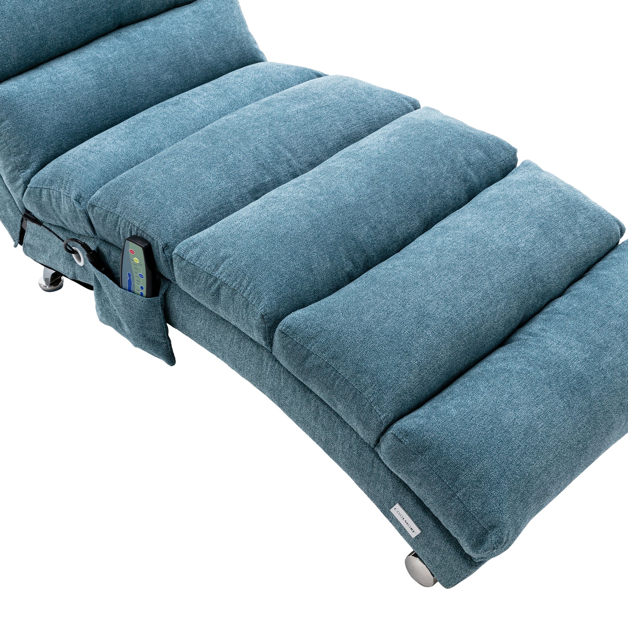 COOLMORE Linen Chaise Lounge Indoor Chair, Modern Long Lounger for Office or Living Room