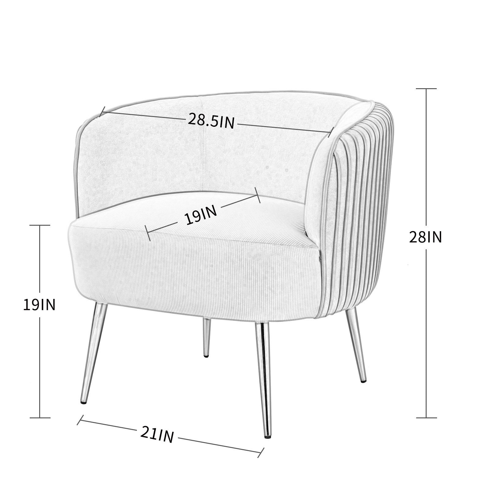 Velvet Accent Upholstered Chair (Green)
