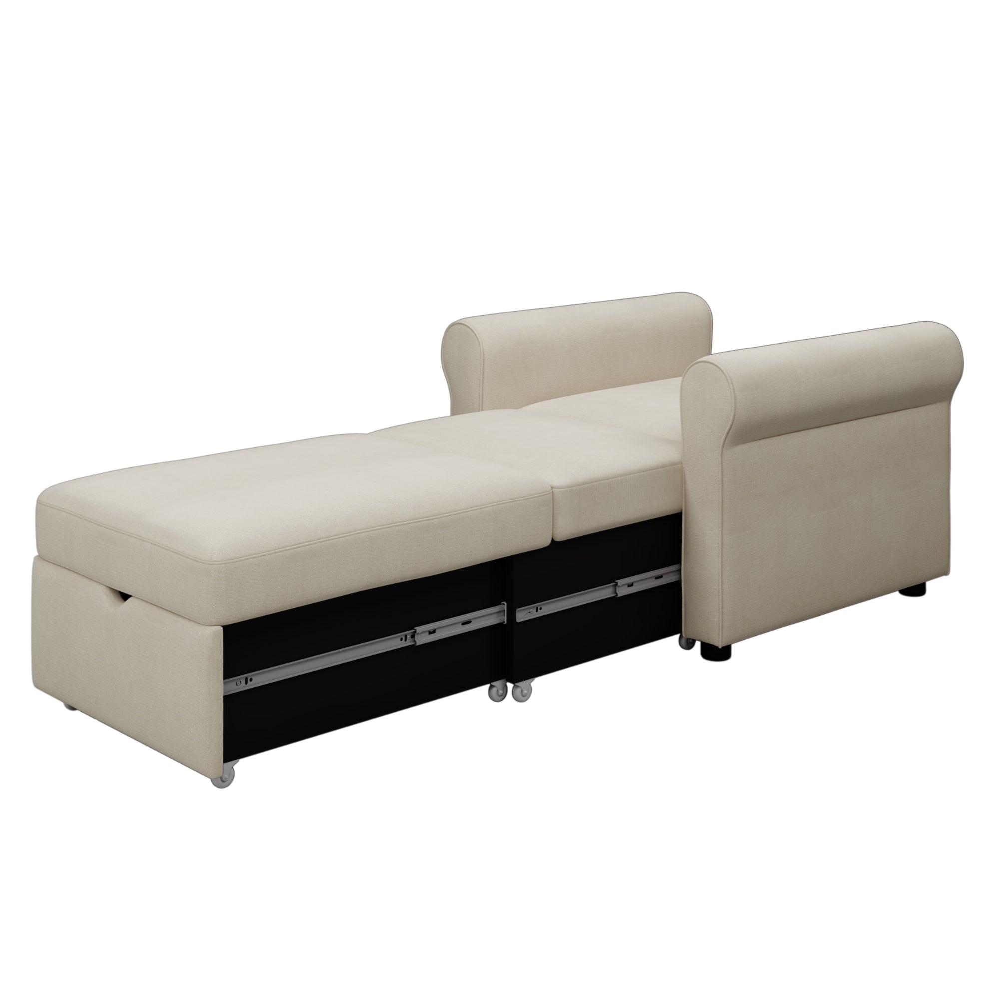 2 in 1 Sofa Bed Chair (Beige)