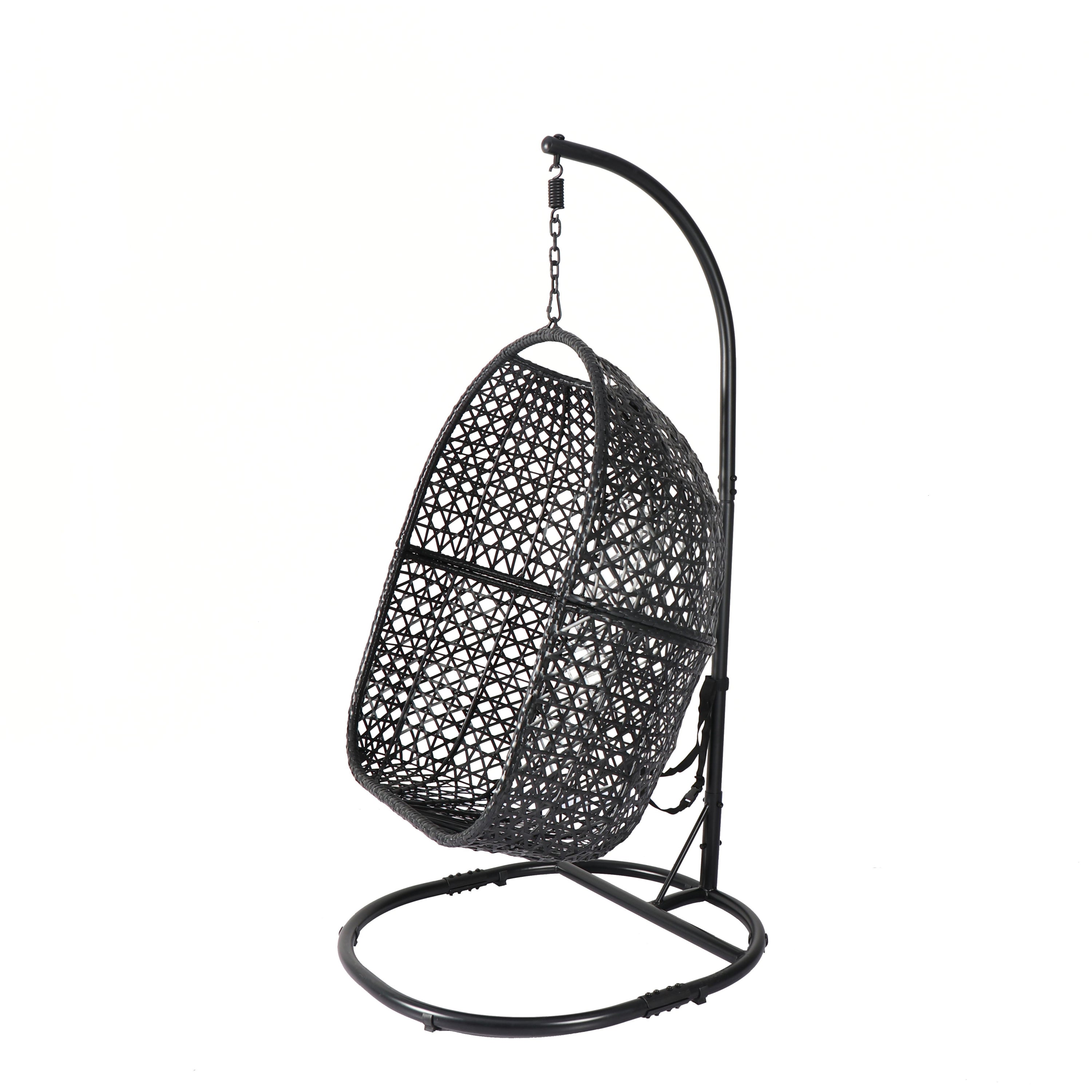 Nest Balcony Hanging Chair, 300 LBS Capacity for Home, 37.4x41.34x76.77 (Gray)