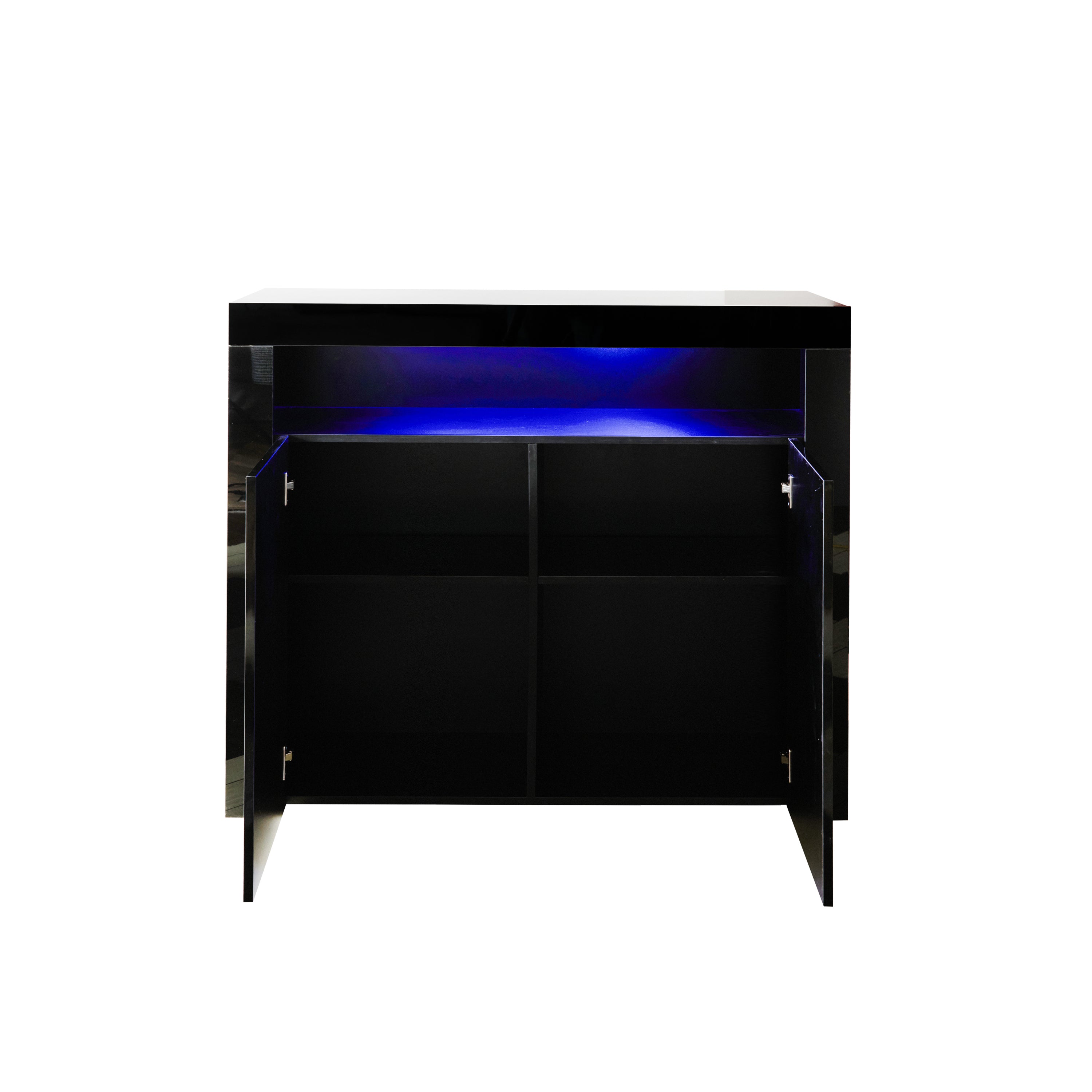 Locker High Gloss with LED Light (Black)