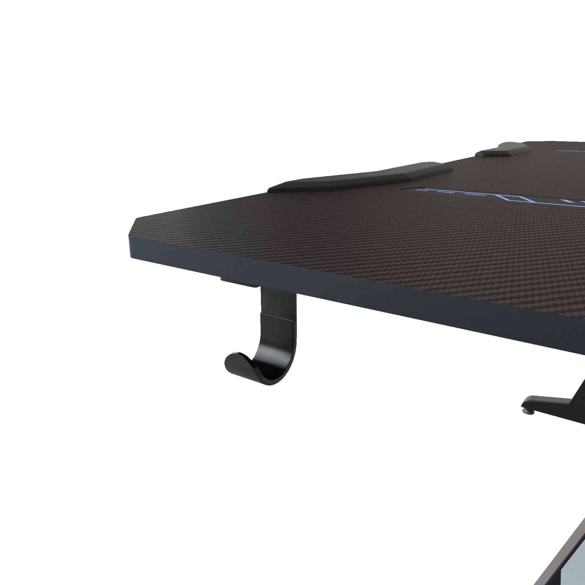 Large gaming  desk(with 1*Headphone Holder,1*Cup Holder,1*Plug Board holder,1*Game Handles Holder)