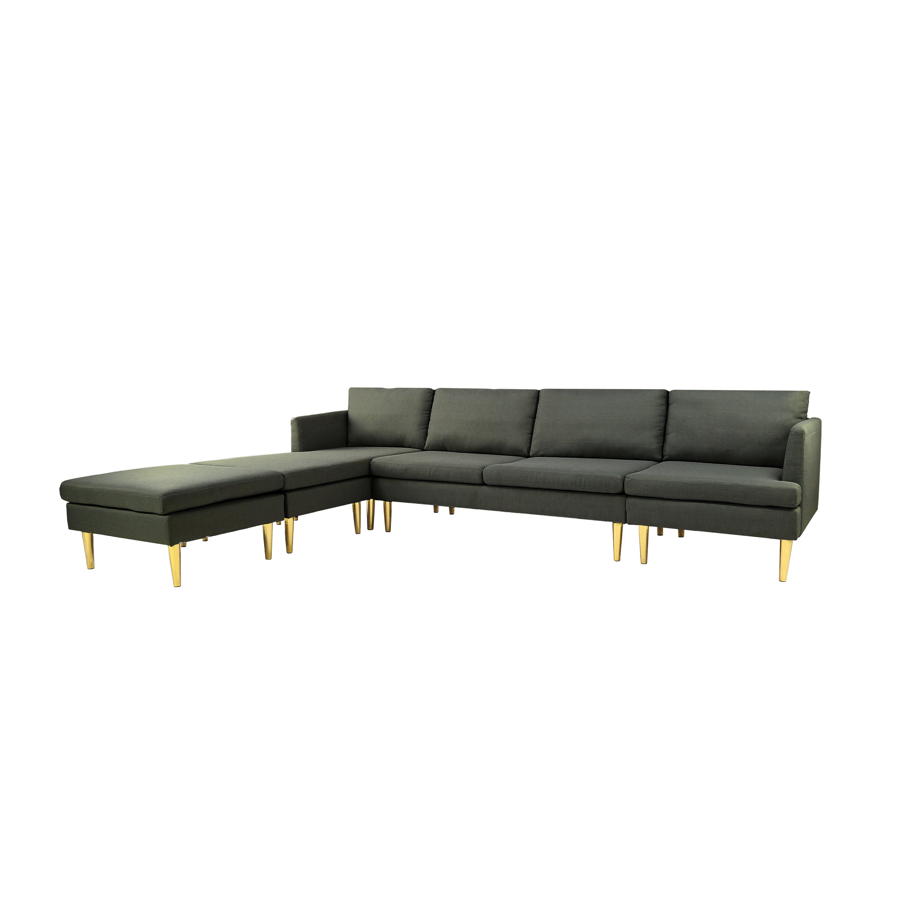 Modern Convertible Modular Sofa (Gray)